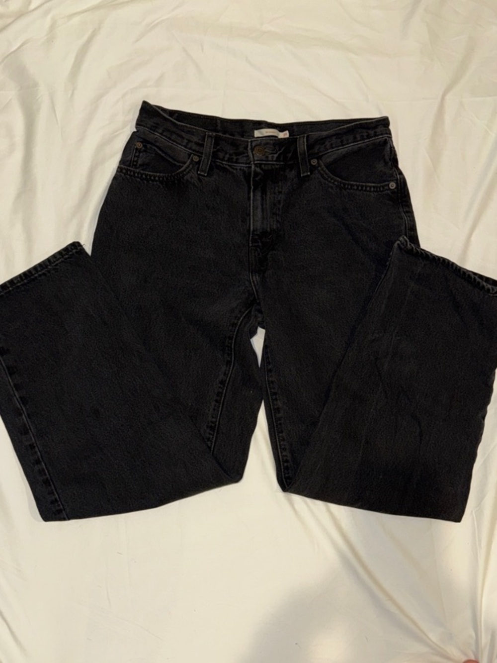 Levi's Black Relaxed Straight Jeans